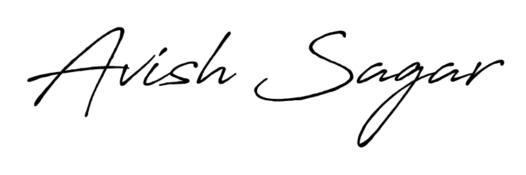 Discover the perfect balance of readability and style for Avish Sagar with Antro_Vectra_Bolder font. Create your dream signature today. Avish Sagar signature style 7 images and pictures png