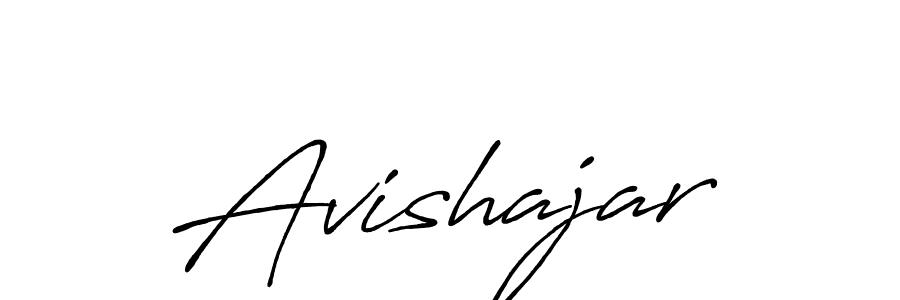Use a signature maker to create a handwritten signature online. With this signature software, you can design (Antro_Vectra_Bolder) your own signature for name Avishajar. Avishajar signature style 7 images and pictures png