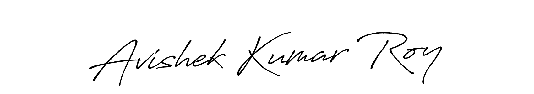 Design your own signature with our free online signature maker. With this signature software, you can create a handwritten (Antro_Vectra_Bolder) signature for name Avishek Kumar Roy. Avishek Kumar Roy signature style 7 images and pictures png