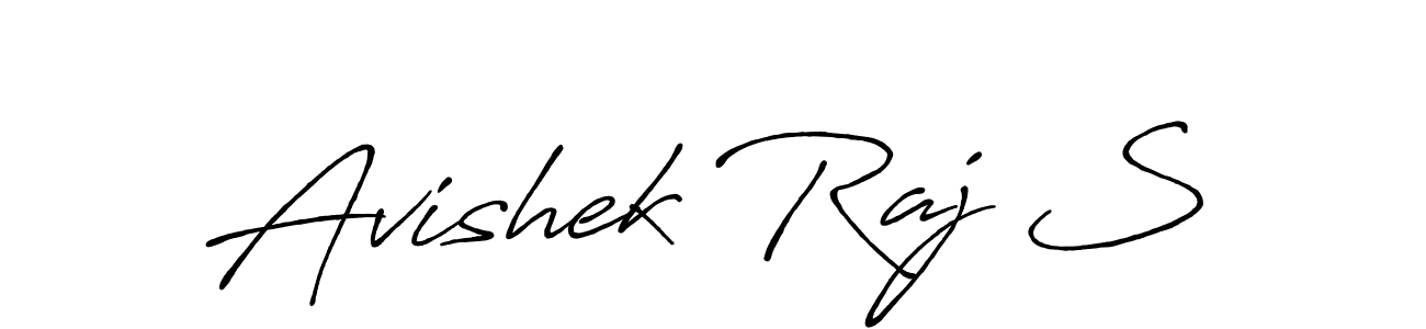 Design your own signature with our free online signature maker. With this signature software, you can create a handwritten (Antro_Vectra_Bolder) signature for name Avishek Raj S. Avishek Raj S signature style 7 images and pictures png