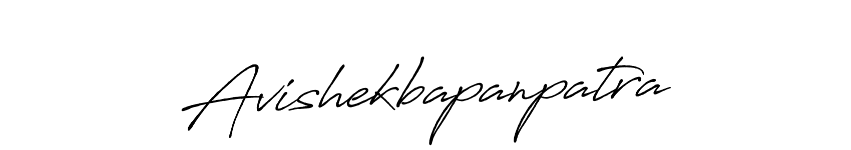 The best way (Antro_Vectra_Bolder) to make a short signature is to pick only two or three words in your name. The name Avishekbapanpatra include a total of six letters. For converting this name. Avishekbapanpatra signature style 7 images and pictures png