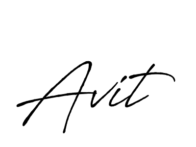 Use a signature maker to create a handwritten signature online. With this signature software, you can design (Antro_Vectra_Bolder) your own signature for name Avit. Avit signature style 7 images and pictures png