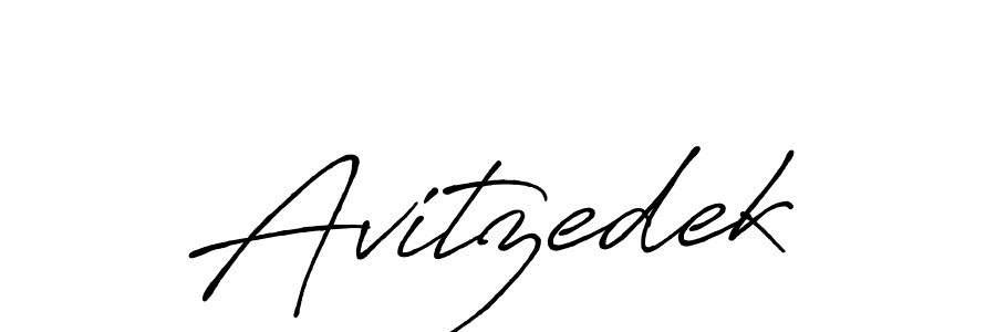 Make a beautiful signature design for name Avitzedek. With this signature (Antro_Vectra_Bolder) style, you can create a handwritten signature for free. Avitzedek signature style 7 images and pictures png