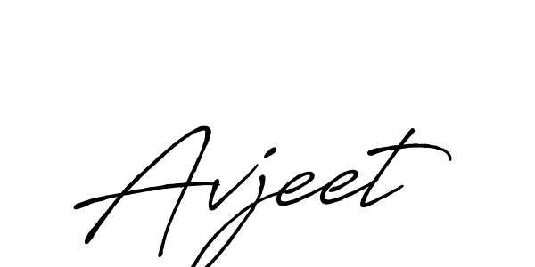 Use a signature maker to create a handwritten signature online. With this signature software, you can design (Antro_Vectra_Bolder) your own signature for name Avjeet. Avjeet signature style 7 images and pictures png