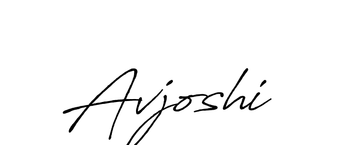 Design your own signature with our free online signature maker. With this signature software, you can create a handwritten (Antro_Vectra_Bolder) signature for name Avjoshi. Avjoshi signature style 7 images and pictures png