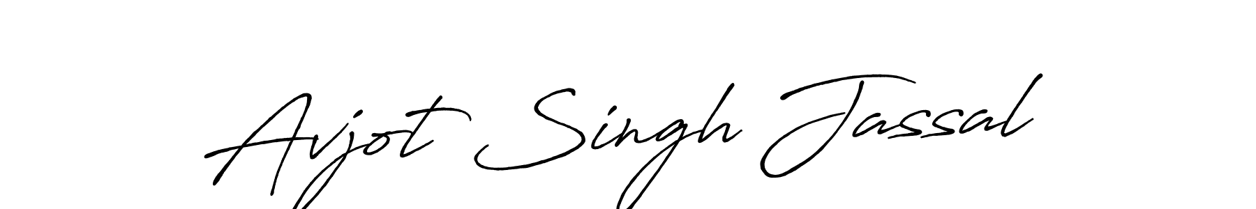 Make a beautiful signature design for name Avjot Singh Jassal. With this signature (Antro_Vectra_Bolder) style, you can create a handwritten signature for free. Avjot Singh Jassal signature style 7 images and pictures png