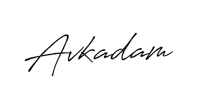 Make a beautiful signature design for name Avkadam. Use this online signature maker to create a handwritten signature for free. Avkadam signature style 7 images and pictures png