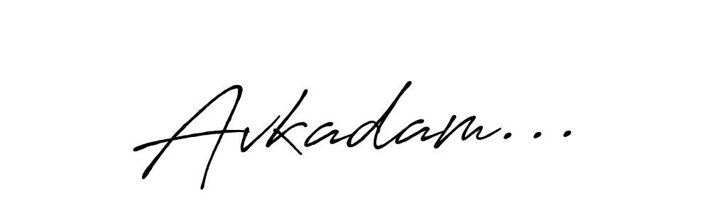 How to make Avkadam... signature? Antro_Vectra_Bolder is a professional autograph style. Create handwritten signature for Avkadam... name. Avkadam... signature style 7 images and pictures png