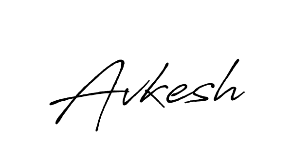 Make a beautiful signature design for name Avkesh. With this signature (Antro_Vectra_Bolder) style, you can create a handwritten signature for free. Avkesh signature style 7 images and pictures png