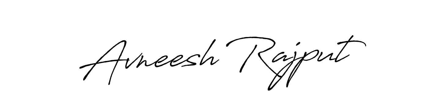 How to make Avneesh Rajput signature? Antro_Vectra_Bolder is a professional autograph style. Create handwritten signature for Avneesh Rajput name. Avneesh Rajput signature style 7 images and pictures png