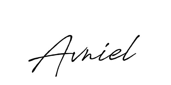 The best way (Antro_Vectra_Bolder) to make a short signature is to pick only two or three words in your name. The name Avniel include a total of six letters. For converting this name. Avniel signature style 7 images and pictures png