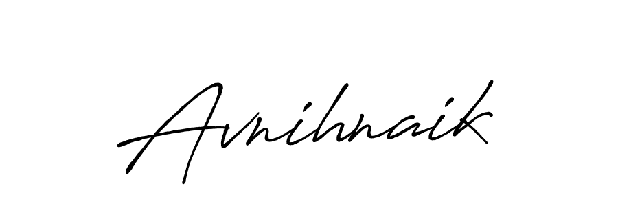 Use a signature maker to create a handwritten signature online. With this signature software, you can design (Antro_Vectra_Bolder) your own signature for name Avnihnaik. Avnihnaik signature style 7 images and pictures png