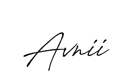 Also You can easily find your signature by using the search form. We will create Avnii name handwritten signature images for you free of cost using Antro_Vectra_Bolder sign style. Avnii signature style 7 images and pictures png