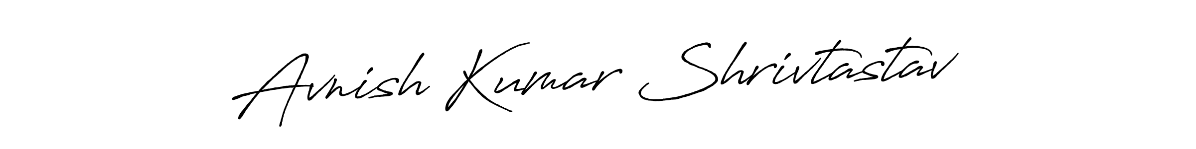 Use a signature maker to create a handwritten signature online. With this signature software, you can design (Antro_Vectra_Bolder) your own signature for name Avnish Kumar Shrivtastav. Avnish Kumar Shrivtastav signature style 7 images and pictures png