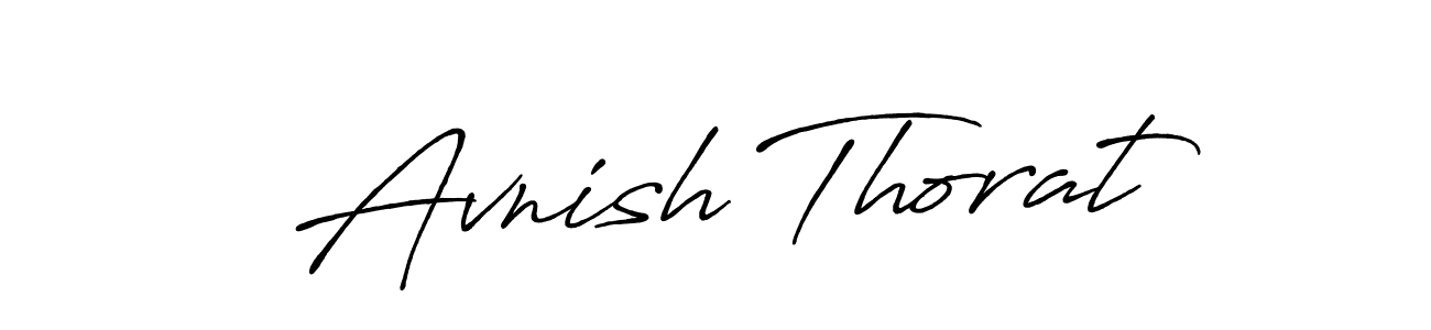 Antro_Vectra_Bolder is a professional signature style that is perfect for those who want to add a touch of class to their signature. It is also a great choice for those who want to make their signature more unique. Get Avnish Thorat name to fancy signature for free. Avnish Thorat signature style 7 images and pictures png
