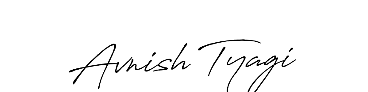 How to make Avnish Tyagi signature? Antro_Vectra_Bolder is a professional autograph style. Create handwritten signature for Avnish Tyagi name. Avnish Tyagi signature style 7 images and pictures png