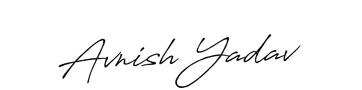 Similarly Antro_Vectra_Bolder is the best handwritten signature design. Signature creator online .You can use it as an online autograph creator for name Avnish Yadav. Avnish Yadav signature style 7 images and pictures png
