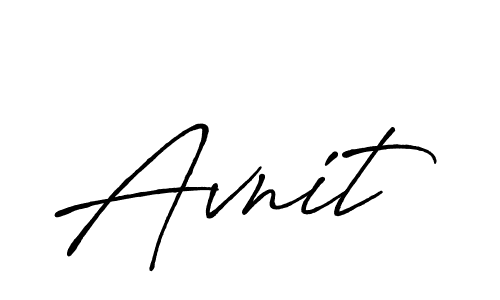 How to make Avnit name signature. Use Antro_Vectra_Bolder style for creating short signs online. This is the latest handwritten sign. Avnit signature style 7 images and pictures png