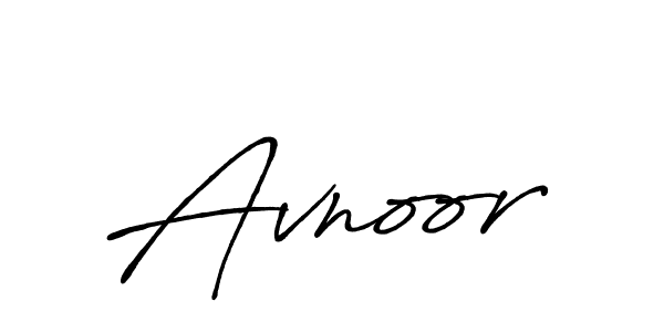 Avnoor stylish signature style. Best Handwritten Sign (Antro_Vectra_Bolder) for my name. Handwritten Signature Collection Ideas for my name Avnoor. Avnoor signature style 7 images and pictures png