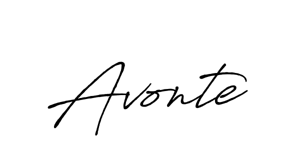 Create a beautiful signature design for name Avonte. With this signature (Antro_Vectra_Bolder) fonts, you can make a handwritten signature for free. Avonte signature style 7 images and pictures png