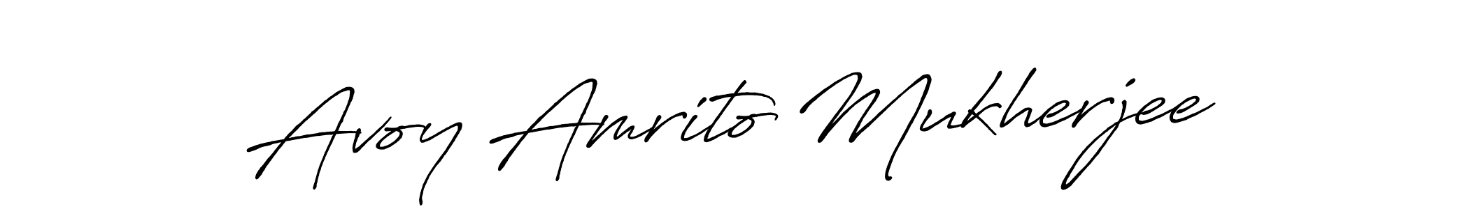 Use a signature maker to create a handwritten signature online. With this signature software, you can design (Antro_Vectra_Bolder) your own signature for name Avoy Amrito Mukherjee. Avoy Amrito Mukherjee signature style 7 images and pictures png
