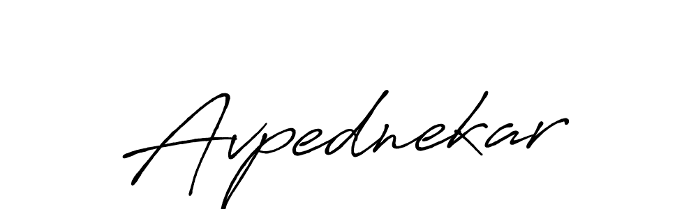 Use a signature maker to create a handwritten signature online. With this signature software, you can design (Antro_Vectra_Bolder) your own signature for name Avpednekar. Avpednekar signature style 7 images and pictures png