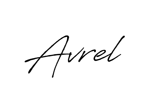 You should practise on your own different ways (Antro_Vectra_Bolder) to write your name (Avrel) in signature. don't let someone else do it for you. Avrel signature style 7 images and pictures png