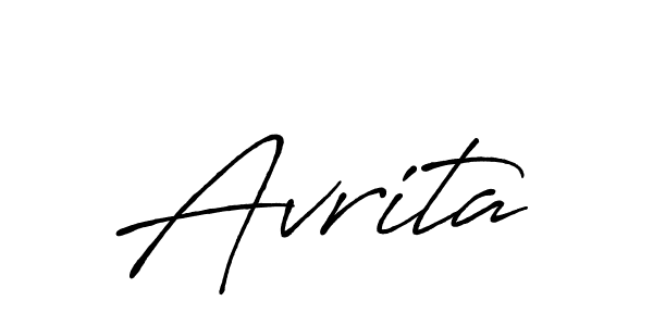 The best way (Antro_Vectra_Bolder) to make a short signature is to pick only two or three words in your name. The name Avrita include a total of six letters. For converting this name. Avrita signature style 7 images and pictures png