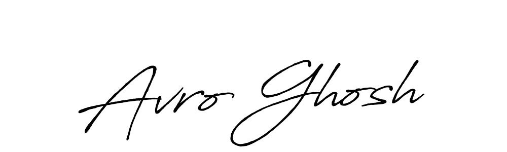 Use a signature maker to create a handwritten signature online. With this signature software, you can design (Antro_Vectra_Bolder) your own signature for name Avro Ghosh. Avro Ghosh signature style 7 images and pictures png