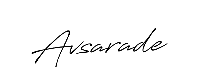 Also we have Avsarade name is the best signature style. Create professional handwritten signature collection using Antro_Vectra_Bolder autograph style. Avsarade signature style 7 images and pictures png