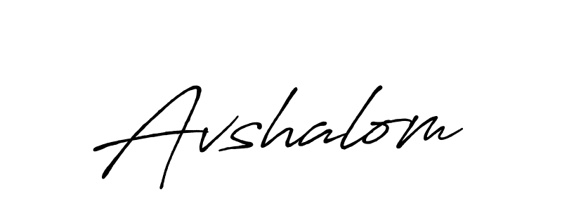 Use a signature maker to create a handwritten signature online. With this signature software, you can design (Antro_Vectra_Bolder) your own signature for name Avshalom. Avshalom signature style 7 images and pictures png