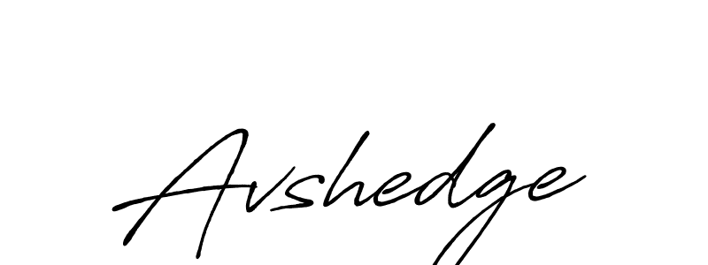 Make a beautiful signature design for name Avshedge. With this signature (Antro_Vectra_Bolder) style, you can create a handwritten signature for free. Avshedge signature style 7 images and pictures png