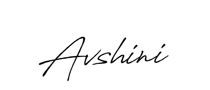 Use a signature maker to create a handwritten signature online. With this signature software, you can design (Antro_Vectra_Bolder) your own signature for name Avshini. Avshini signature style 7 images and pictures png