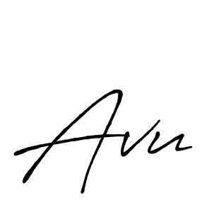 Best and Professional Signature Style for Avu. Antro_Vectra_Bolder Best Signature Style Collection. Avu signature style 7 images and pictures png