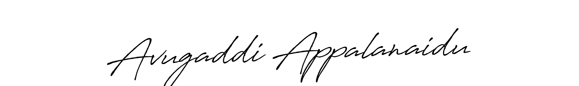 Antro_Vectra_Bolder is a professional signature style that is perfect for those who want to add a touch of class to their signature. It is also a great choice for those who want to make their signature more unique. Get Avugaddi Appalanaidu name to fancy signature for free. Avugaddi Appalanaidu signature style 7 images and pictures png