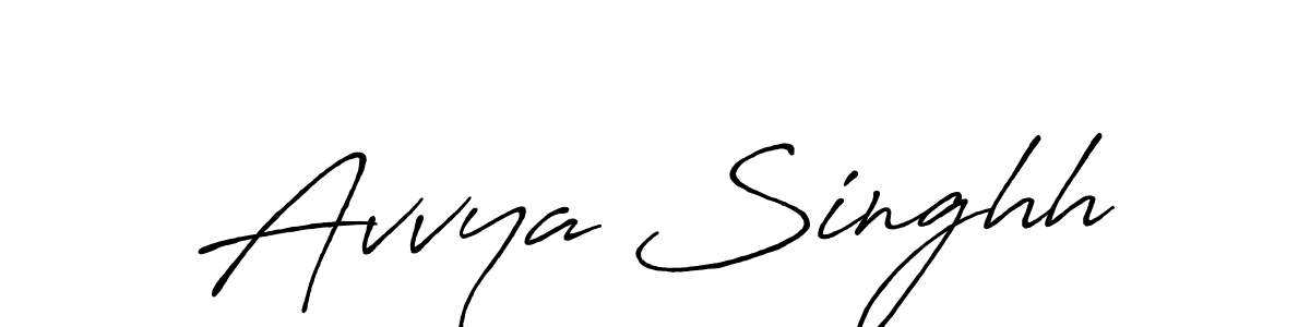 if you are searching for the best signature style for your name Avvya Singhh. so please give up your signature search. here we have designed multiple signature styles  using Antro_Vectra_Bolder. Avvya Singhh signature style 7 images and pictures png