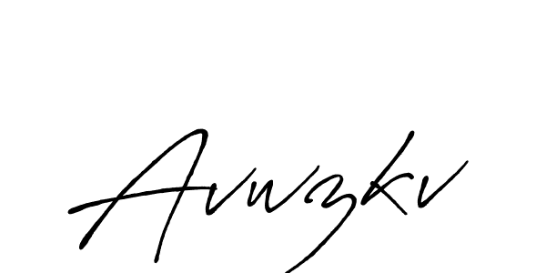 Design your own signature with our free online signature maker. With this signature software, you can create a handwritten (Antro_Vectra_Bolder) signature for name Avwzkv. Avwzkv signature style 7 images and pictures png