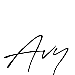 if you are searching for the best signature style for your name Avy. so please give up your signature search. here we have designed multiple signature styles  using Antro_Vectra_Bolder. Avy signature style 7 images and pictures png