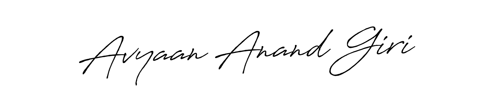 Make a short Avyaan Anand Giri signature style. Manage your documents anywhere anytime using Antro_Vectra_Bolder. Create and add eSignatures, submit forms, share and send files easily. Avyaan Anand Giri signature style 7 images and pictures png