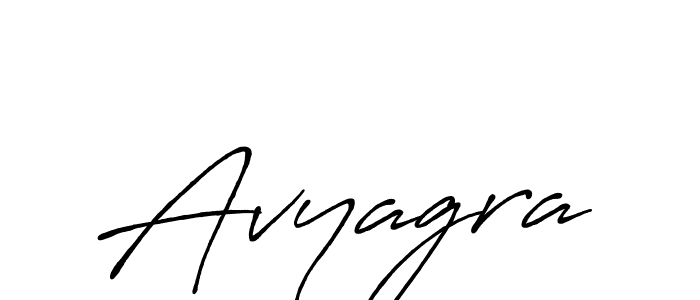 Make a beautiful signature design for name Avyagra. With this signature (Antro_Vectra_Bolder) style, you can create a handwritten signature for free. Avyagra signature style 7 images and pictures png