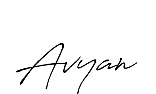 How to make Avyan signature? Antro_Vectra_Bolder is a professional autograph style. Create handwritten signature for Avyan name. Avyan signature style 7 images and pictures png