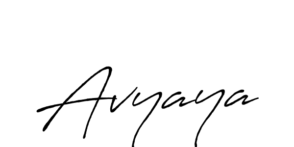 How to make Avyaya name signature. Use Antro_Vectra_Bolder style for creating short signs online. This is the latest handwritten sign. Avyaya signature style 7 images and pictures png