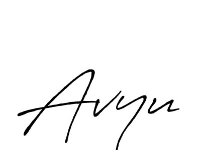 Also we have Avyu name is the best signature style. Create professional handwritten signature collection using Antro_Vectra_Bolder autograph style. Avyu signature style 7 images and pictures png