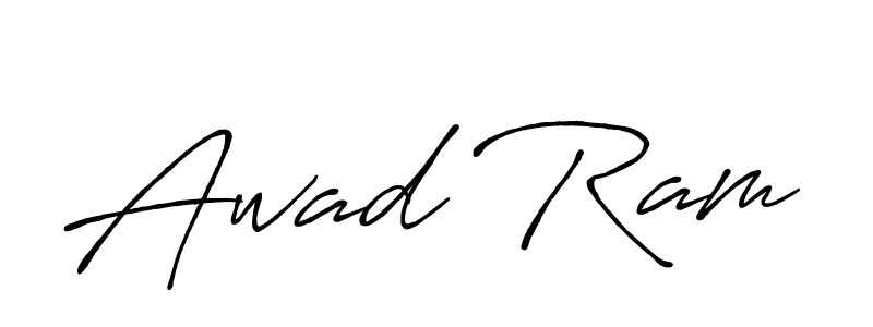 Also You can easily find your signature by using the search form. We will create Awad Ram name handwritten signature images for you free of cost using Antro_Vectra_Bolder sign style. Awad Ram signature style 7 images and pictures png