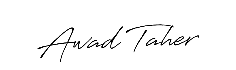 Best and Professional Signature Style for Awad Taher. Antro_Vectra_Bolder Best Signature Style Collection. Awad Taher signature style 7 images and pictures png