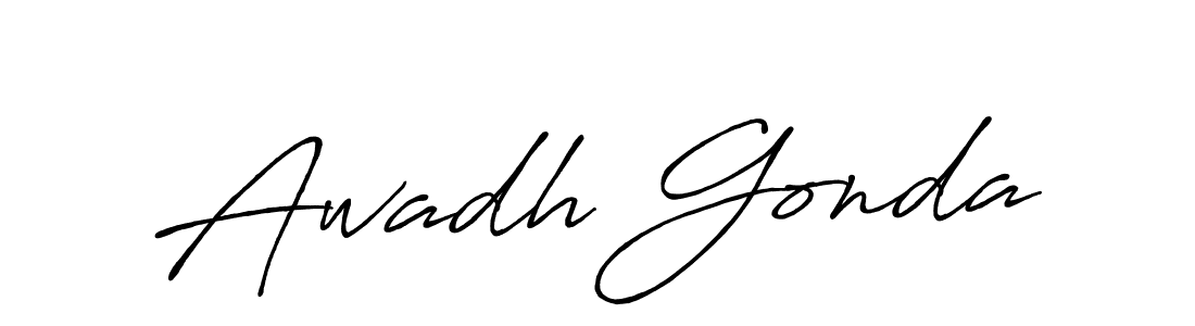 Similarly Antro_Vectra_Bolder is the best handwritten signature design. Signature creator online .You can use it as an online autograph creator for name Awadh Gonda. Awadh Gonda signature style 7 images and pictures png