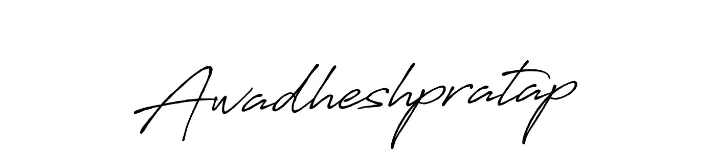 Use a signature maker to create a handwritten signature online. With this signature software, you can design (Antro_Vectra_Bolder) your own signature for name Awadheshpratap. Awadheshpratap signature style 7 images and pictures png