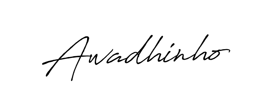 How to make Awadhinho signature? Antro_Vectra_Bolder is a professional autograph style. Create handwritten signature for Awadhinho name. Awadhinho signature style 7 images and pictures png