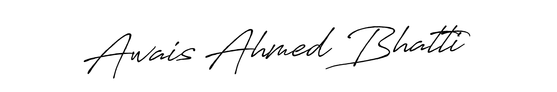 How to make Awais Ahmed Bhatti signature? Antro_Vectra_Bolder is a professional autograph style. Create handwritten signature for Awais Ahmed Bhatti name. Awais Ahmed Bhatti signature style 7 images and pictures png