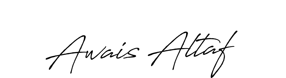 How to make Awais Altaf name signature. Use Antro_Vectra_Bolder style for creating short signs online. This is the latest handwritten sign. Awais Altaf signature style 7 images and pictures png